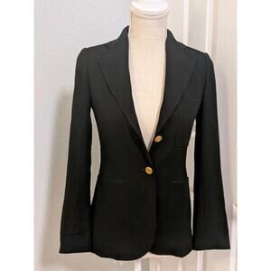 Louis Vuitton Women’s Black Blazer Size 32 Made in Slovakia Uniformes